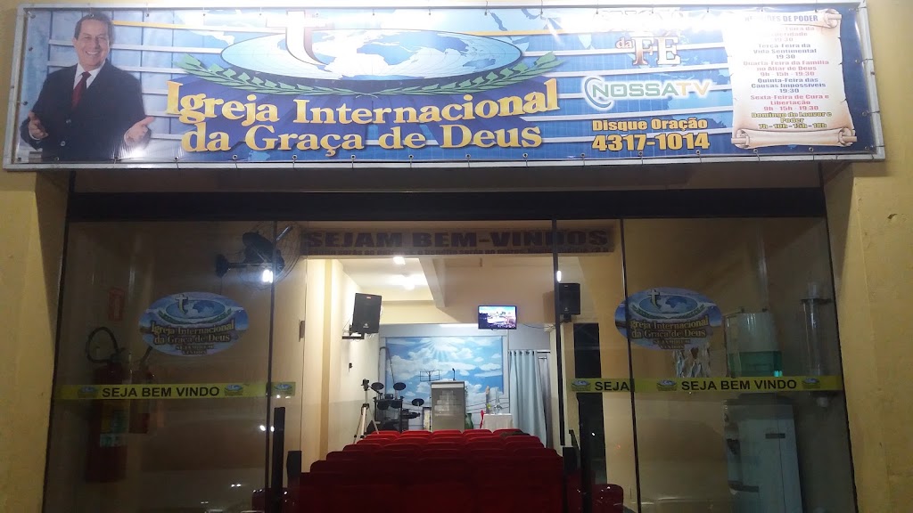 Fachada de Igreja Internacional da Graça de Deus