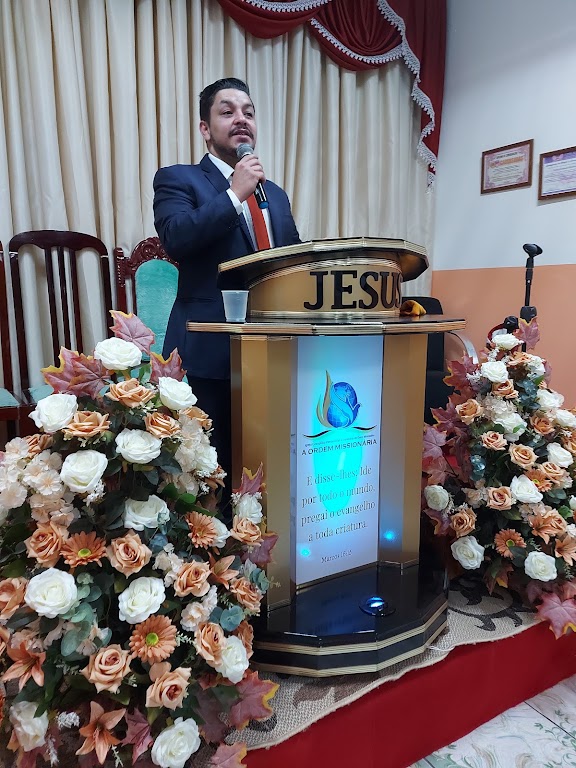 Fachada de Igreja Evangélica Pentecostal assembléia de Deus Ministério A Ordem Missionária