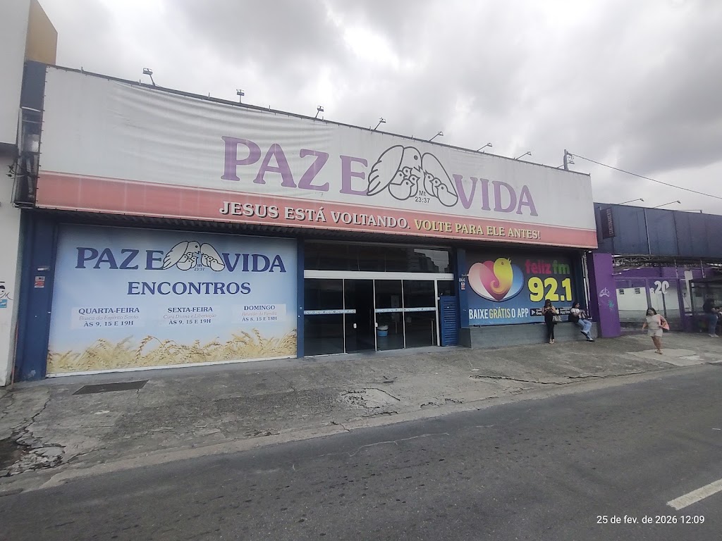 Fachada de COMUNIDADE CRISTÃ PAZ E VIDA SEDE REGIONAL SBCAMPO CENTRO