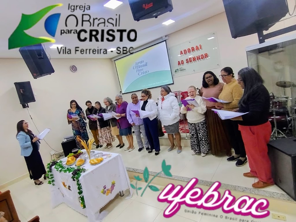 Fachada de Igreja Evangélica Pentecostal O Brasil Para Cristo Vila Ferreira SBC " OBPC VILA FERREIRA -SBC