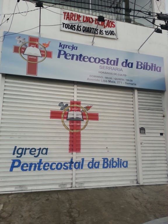 Fachada de Igreja Pentecostal da Bíblia - Serraria