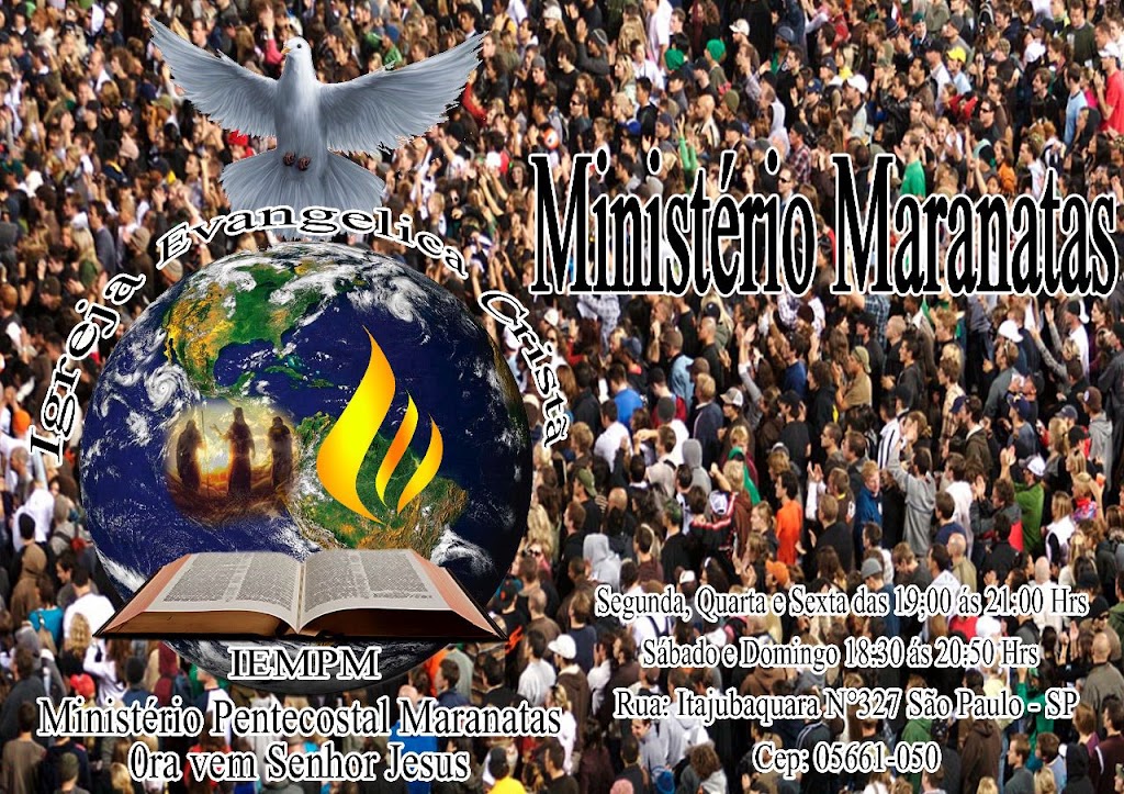 Fachada de Igreja Evangélica Cristã Ministério Pentecostal Maranata