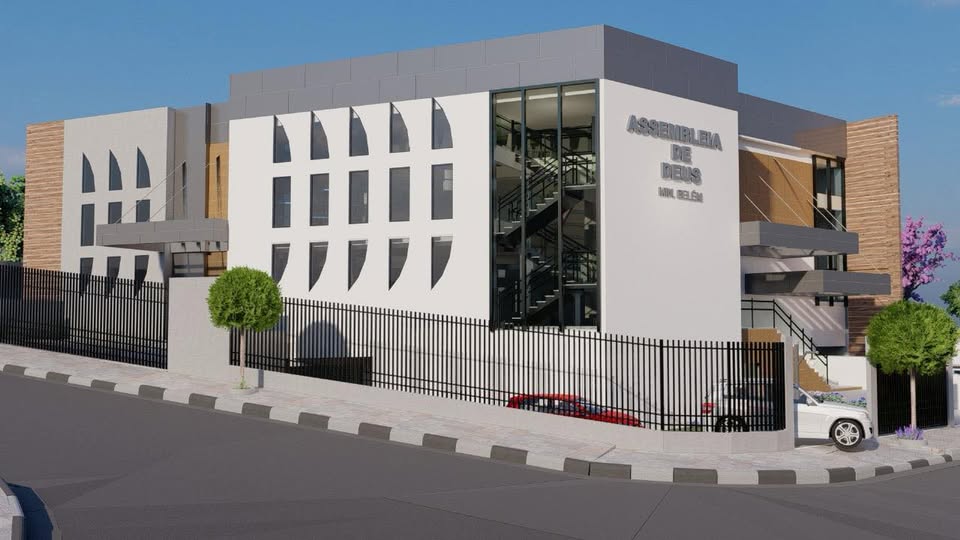 Fachada de Assembleia de Deus -Ministério Belém- sede setor 17 Parque São Lucas