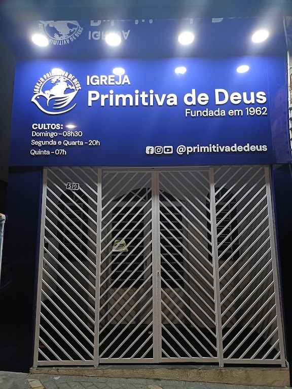 Fachada de Igreja Evangélica Primitiva de Deus