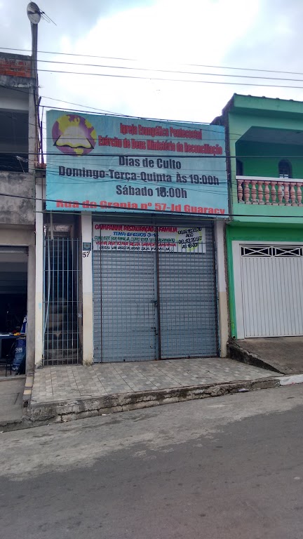 Fachada de Igreja Evangélica Pentecostal Exército de Deus Ministério da Reconciliação