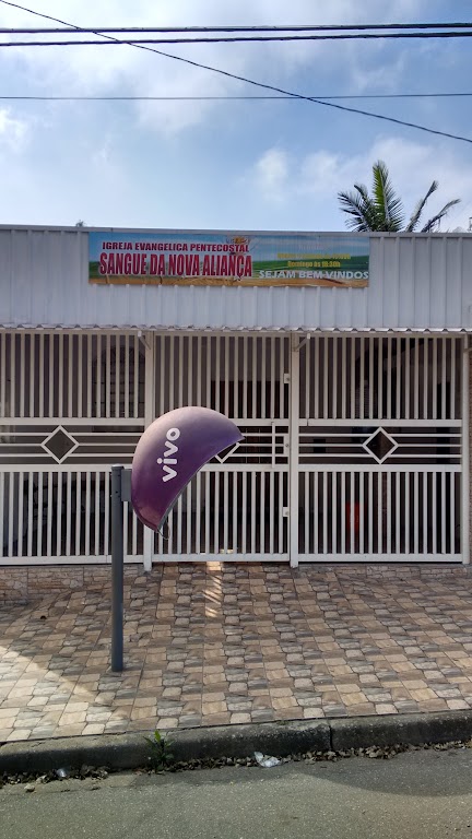 Fachada de Igreja Evangélica pentecostal Sangue da Nova Aliança