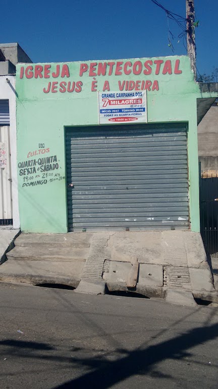 Fachada de Igreja Pentecostal Jesus É A Videira
