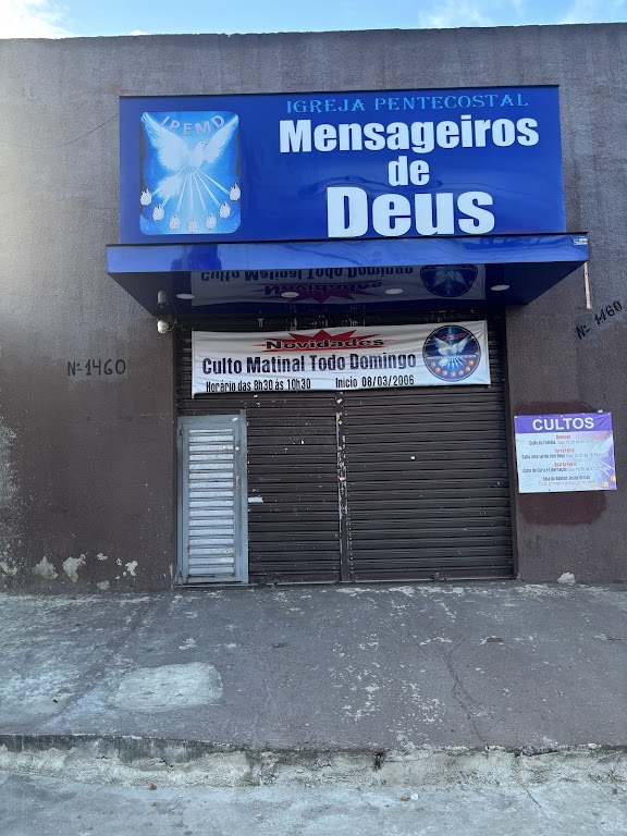 Fachada de Igreja Pentecostal Mensageiros de Deus