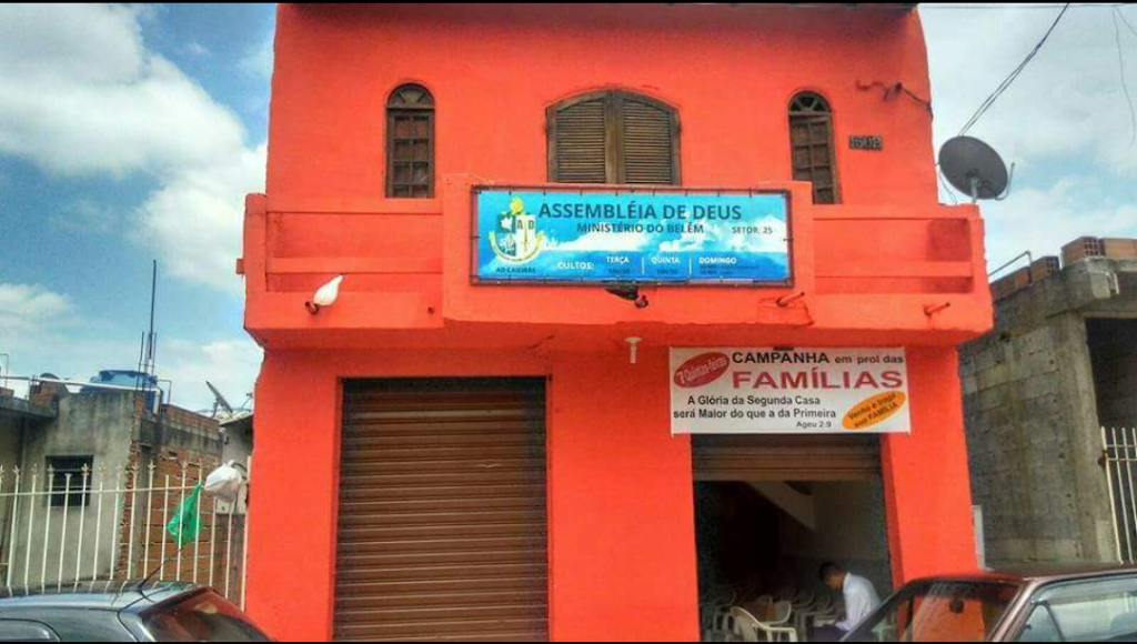 Fachada de Assembléia de Deus ministério Belém Calcarea-caieiras-Sp SETOR 25