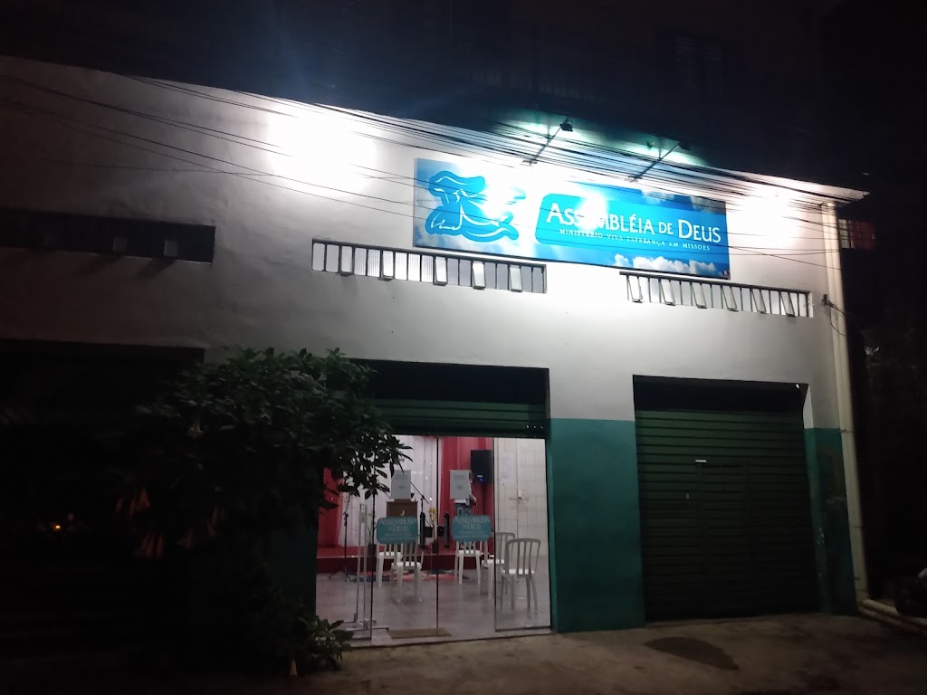 Fachada de igreja evangélica assembléia de Deus ministério viva esperança em missões