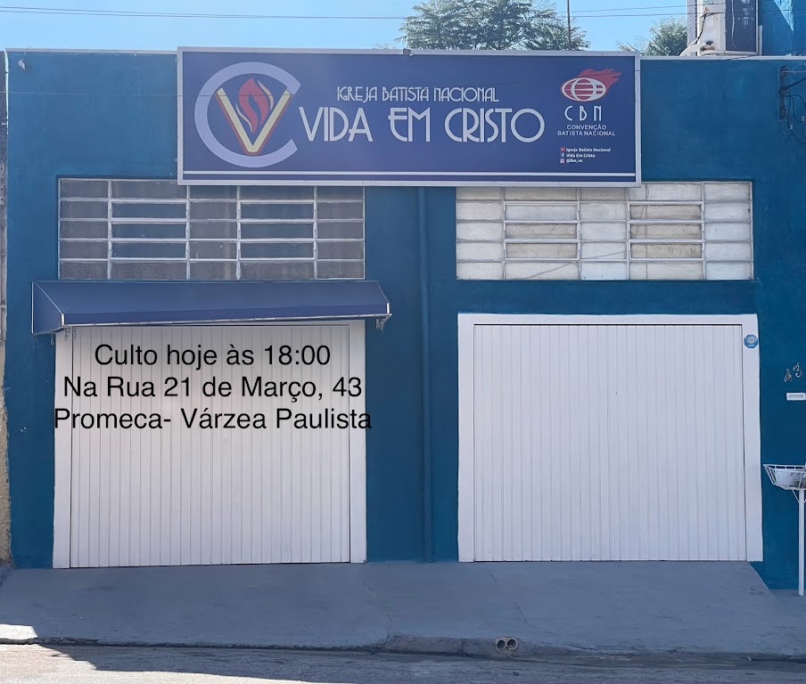 Fachada de Igreja Batista Nacional Vida Em Cristo
