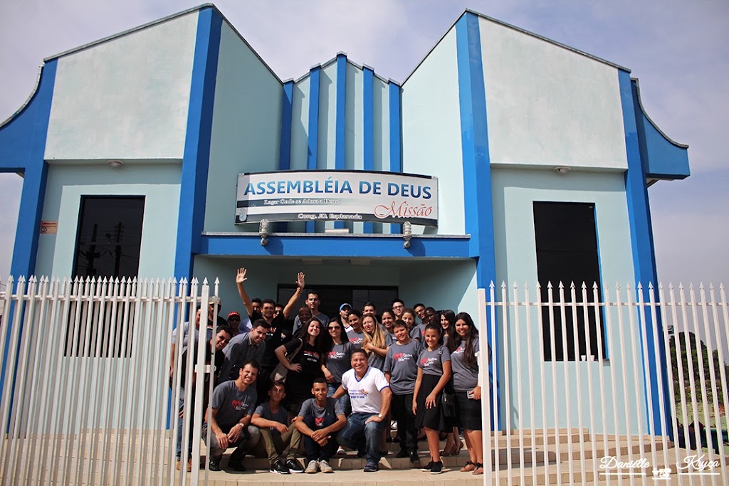 Fachada de Igreja Evangélica Assembléia de Deus Missão em Contenda/PR