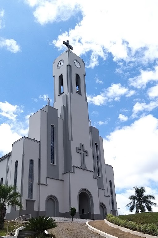 Fachada de Igreja Matriz Santa Bárbara - Anita Garibaldi/SC