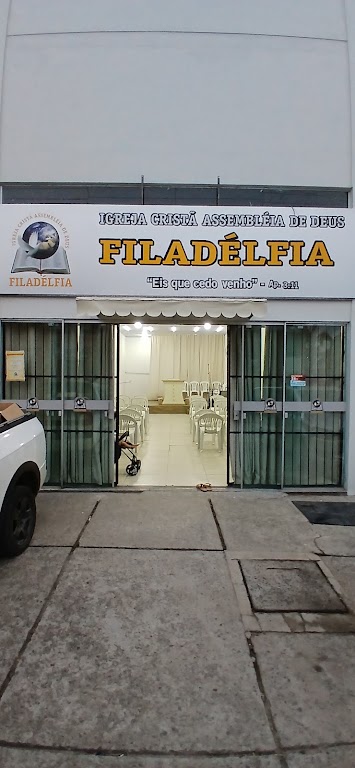 Fachada de Igreja cristã assembleia de Deus Filadélfia