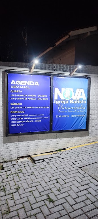 Fachada de Nova Igreja Batista Florianópolis