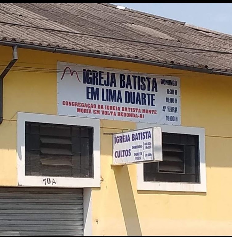 Fachada de Igreja Batista em Lima Duarte