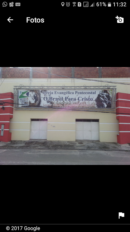 Fachada de Igreja Evangélica Pentencostal Brasil Para Cristo