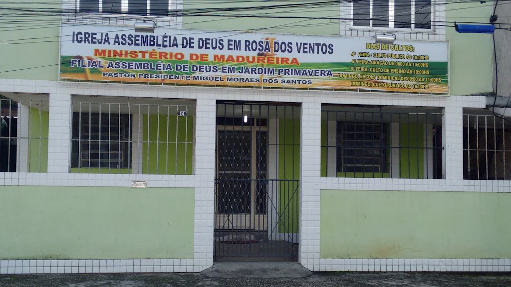 Fachada de Assembléia de Deus em Rosa dos Ventos