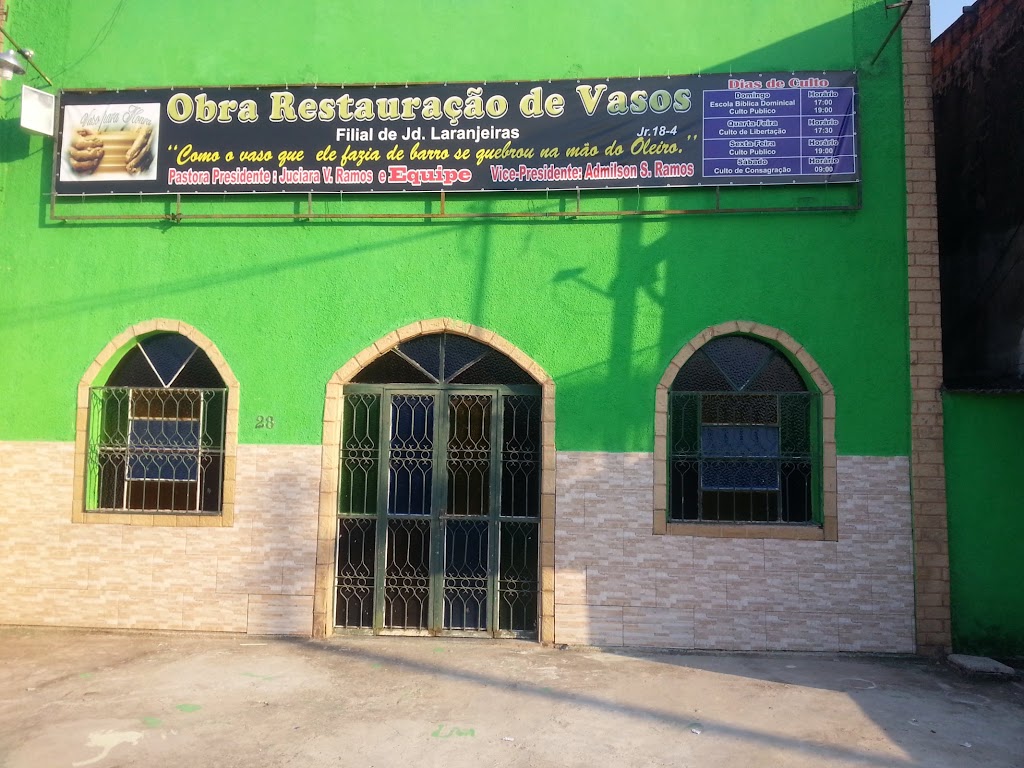 Fachada de Obra Restauração de Vasos