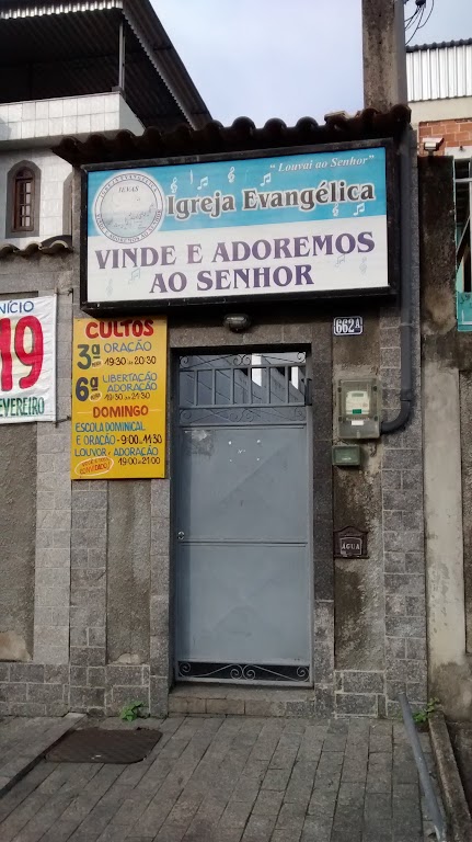 Fachada de Vinde e Adoremos ao Senhor