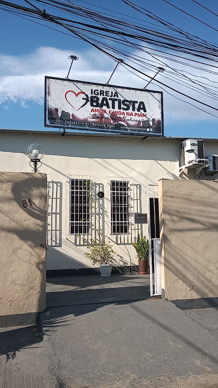 Fachada de Igreja batista amor e vida