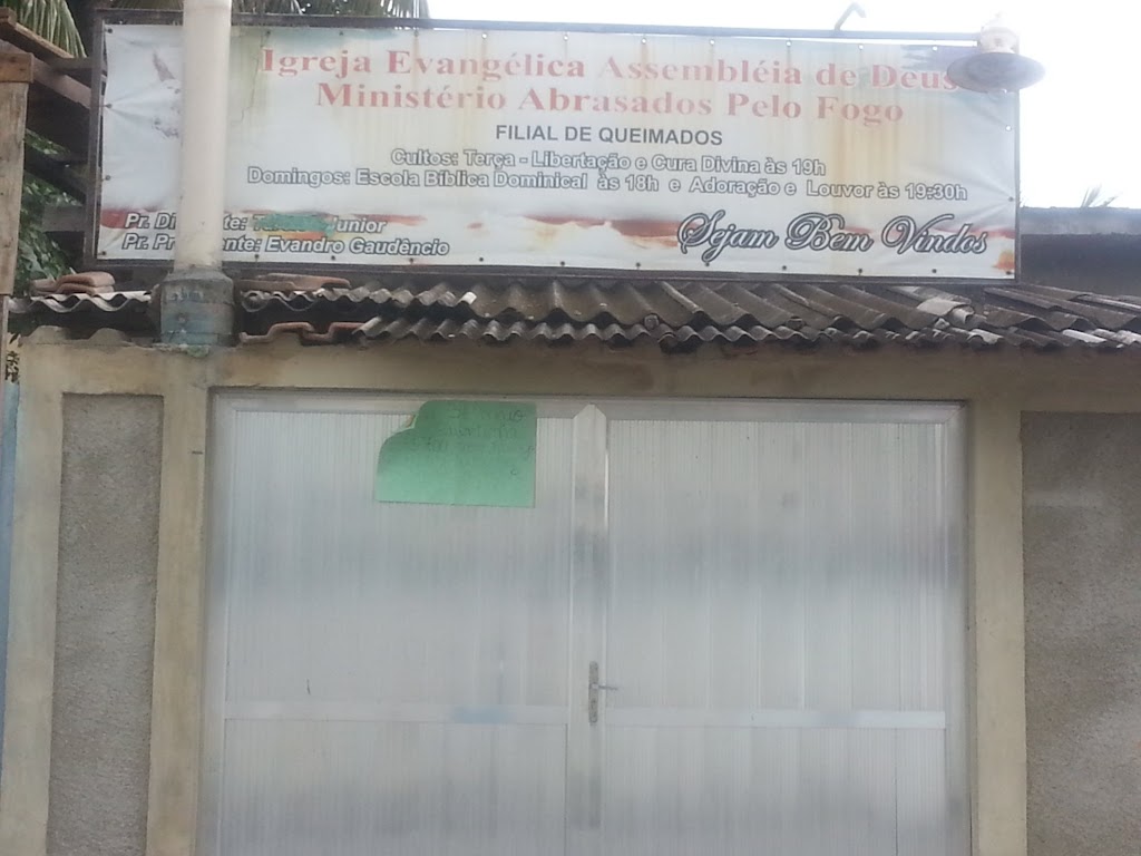 Fachada de Igreja Evangélica Assembléia de Deus Ministério Abrasados pelo Fogo