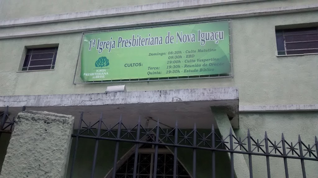 Fachada de 1ª Igreja Presbiteriana de Nova Iguaçu