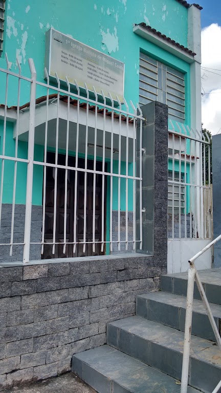 Fachada de Centro de Atividades da Primeira Igreja Batista em Miguel Couto
