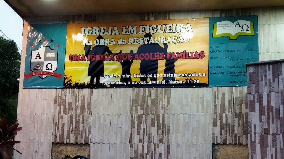 Fachada de Igreja na Obra Da Restauração Em Figueira