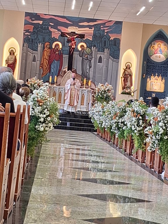 Fachada de Paróquia Santa Bárbara e Santa Cecília