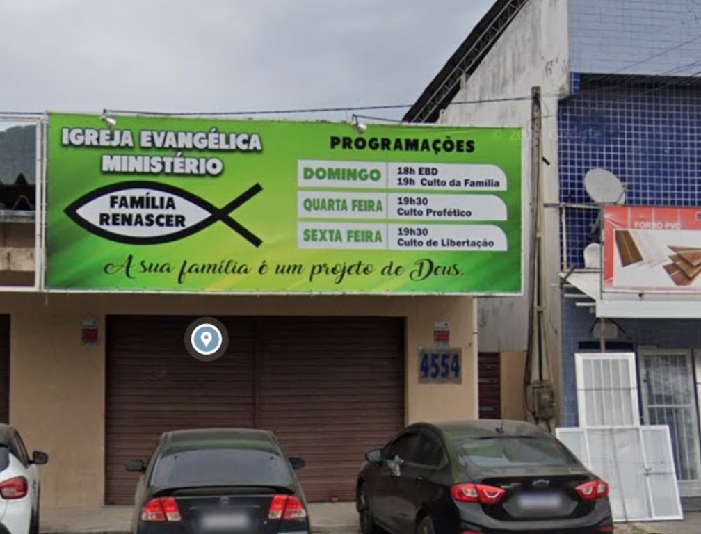 Fachada de Igreja Evangélica Ministério Família Renascer