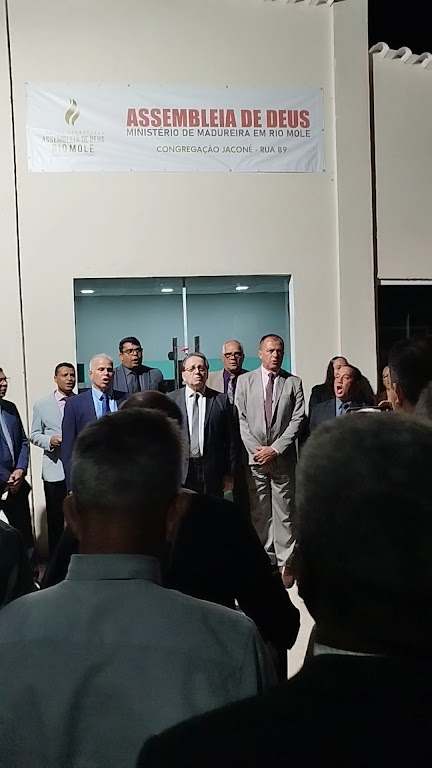 Fachada de IGREJA EVANGELICA ASSEMBLEIA DE DEUS MINISTERIO DE MADUREIRA EM JACONÉ I FILIAL DO RIO MOLE