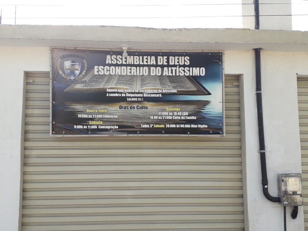 Fachada de ASSEMBLEIA DE DEUS ESCONDERIJO DO ALTÍSSIMO DA COLÔNIA
