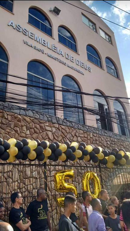 Fachada de Assembleia de Deus Cong. Vila Sape Ministerio de Madureira