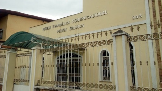 Fachada de Igreja Evangélica Congregacional Pedra Branca