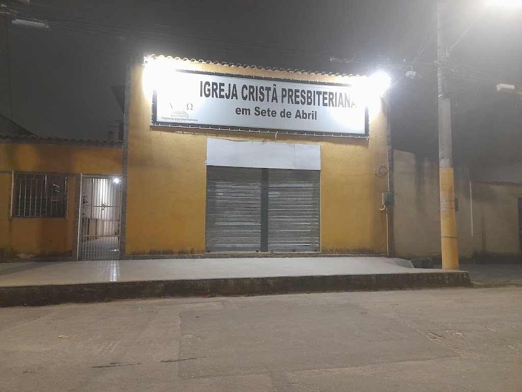 Fachada de Igreja Cristã Presbiteriana em Sete de Abril