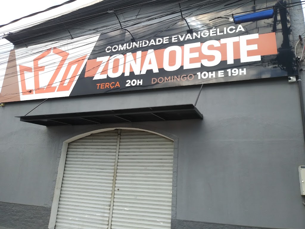 Fachada de CEZO Paciência - Comunidade Evangélica da Zona Oeste em Paciência