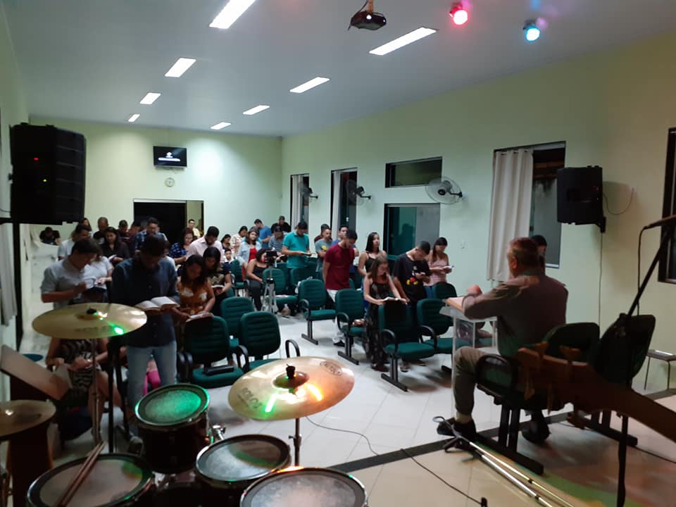 Fachada de Igreja Evangélica Congregacional em Cachamorra