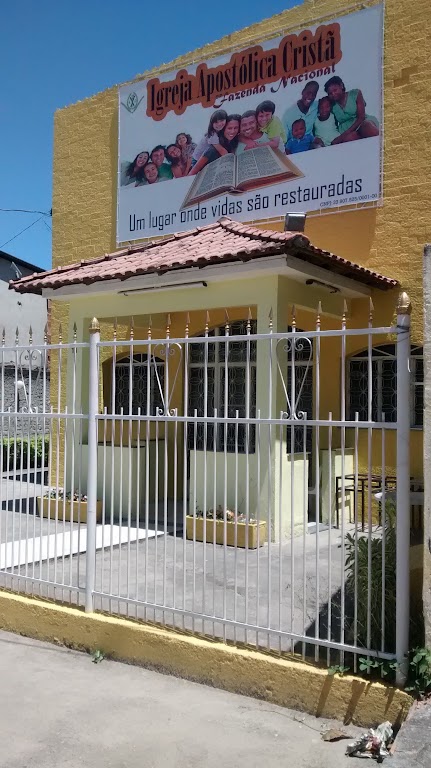 Fachada de Igreja Apostólica Cristã em Fazenda Nacional