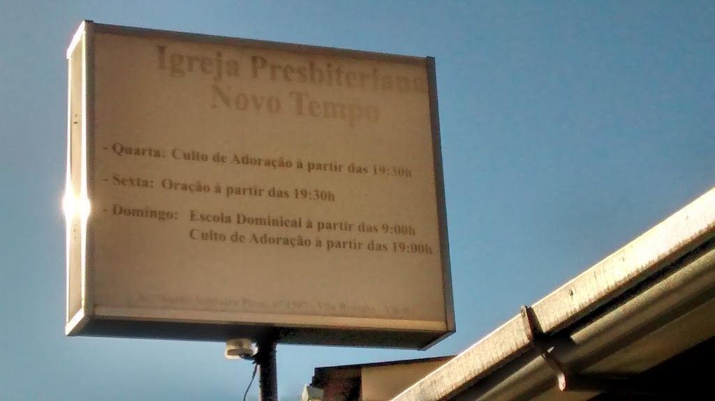 Fachada de Igreja Presbiteriana Novo Tempo