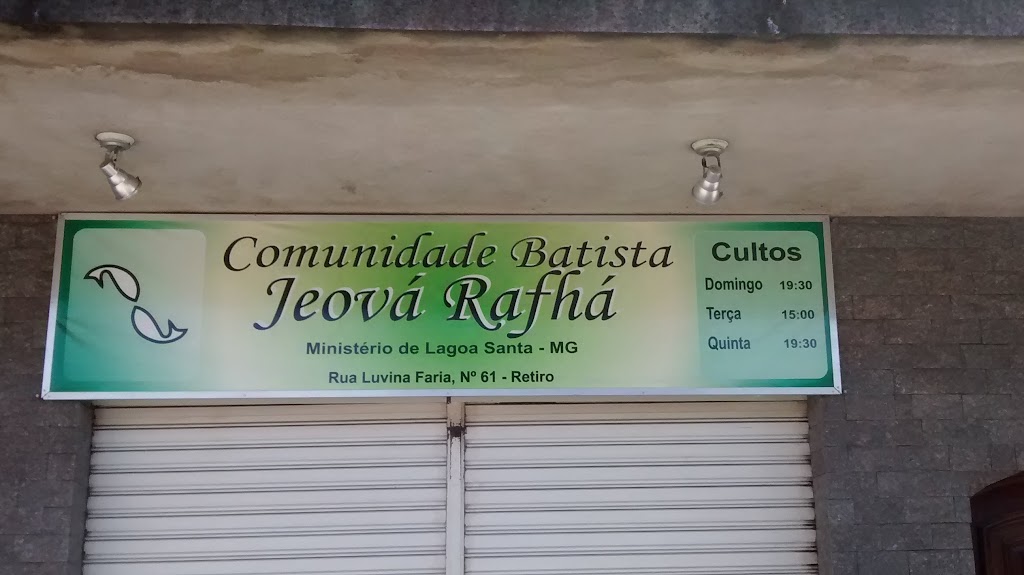 Fachada de Comunidade Batista Jeová Rafhá