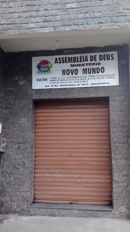 Fachada de Assembléia de Deus Ministério Novo Mundo