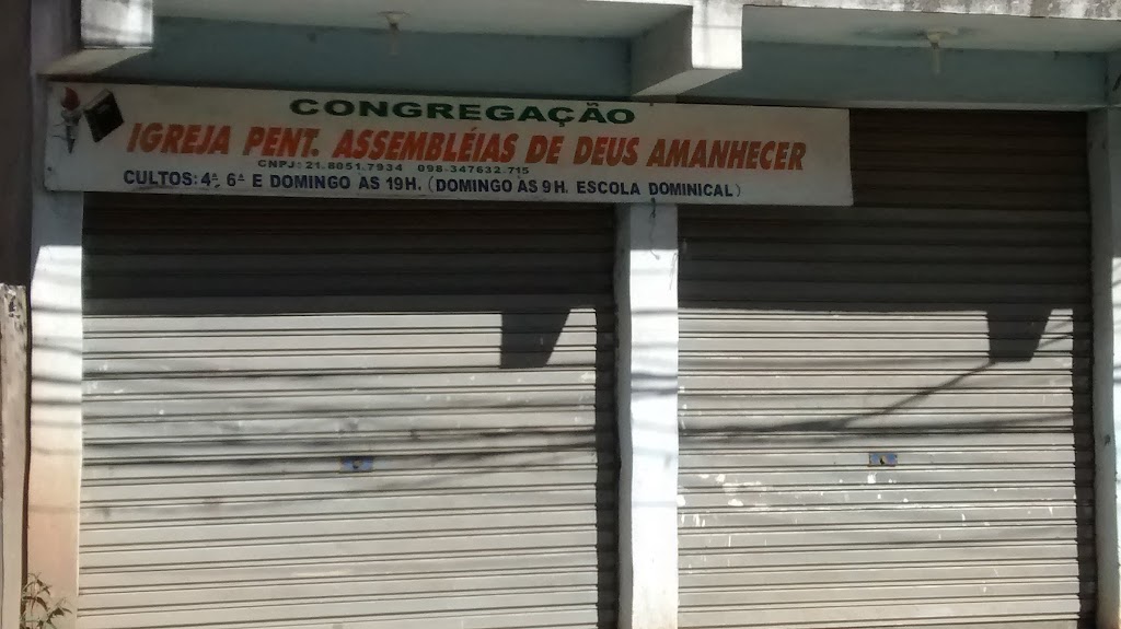 Fachada de Congregação Igreja Pentecostal Assembléia de Deus Amanhecer