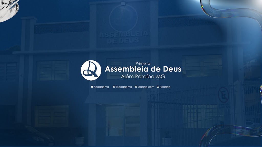 Fachada de Primeira Assembleia de Deus em Além Paraíba-MG