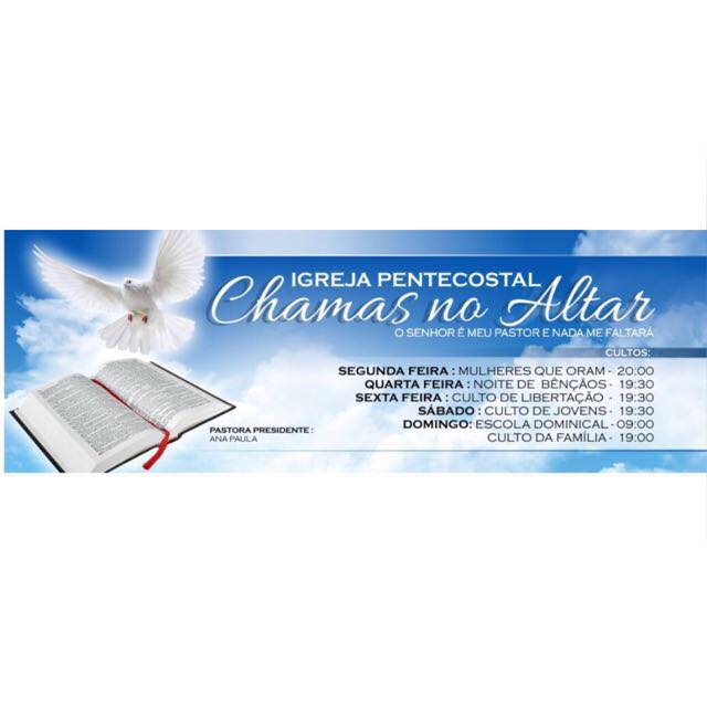 Fachada de Igreja Pentecostal Chamas no Altar