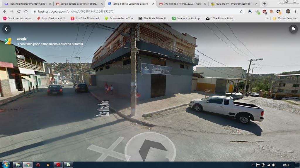 Fachada de Igreja Casa de Oração - Bairro Fátima - Sabará
