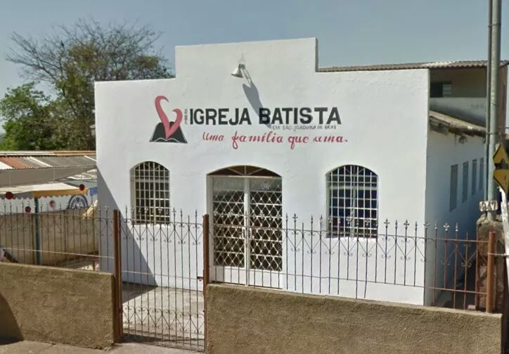 Fachada de Primeira Igreja Batista em São Joaquim de Bicas