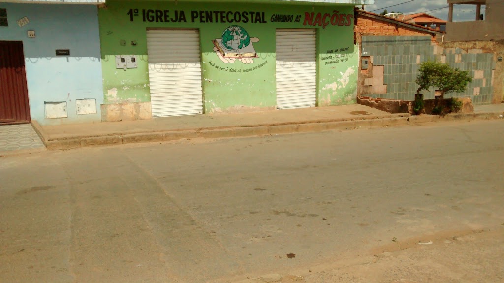 Fachada de 1ª Igreja Pentecostal Ganhando as Nações