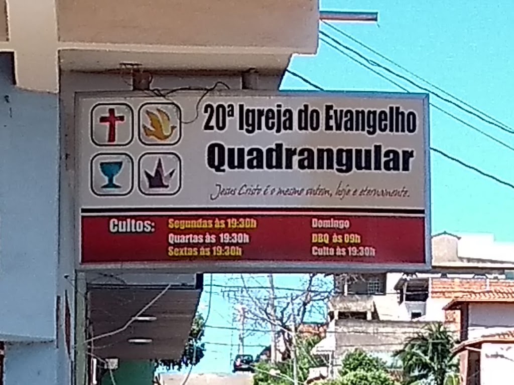 Fachada de Vigésima Igreja do Evangelho Quadrangular