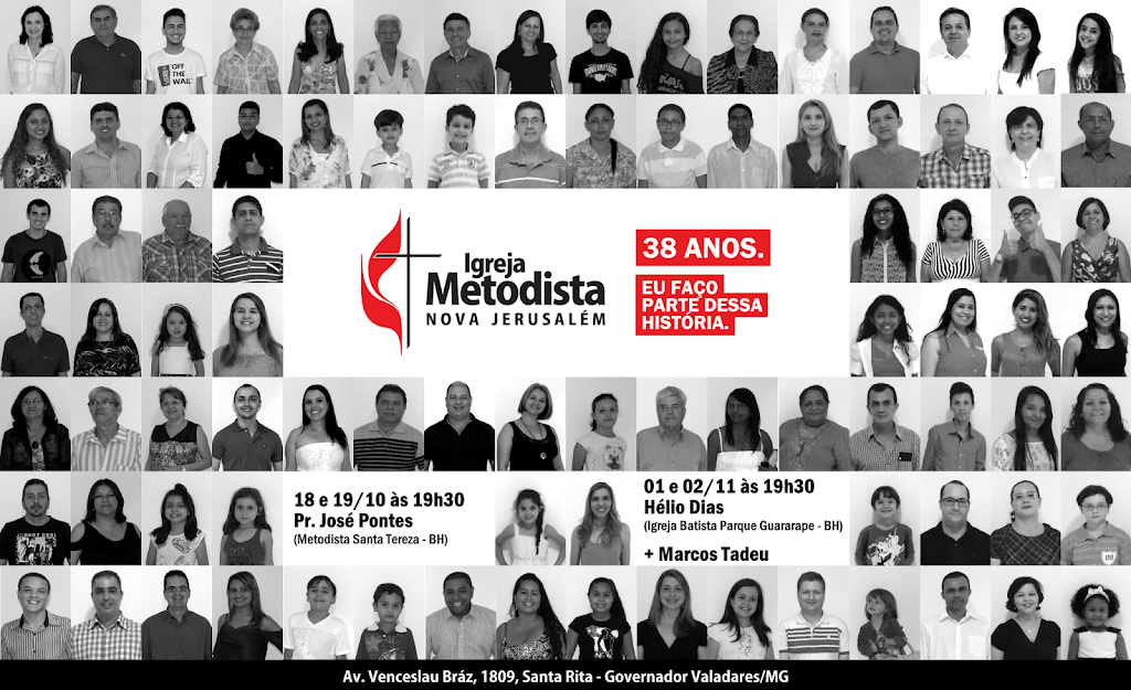 Fachada de Igreja Metodista Nova Jerusalém